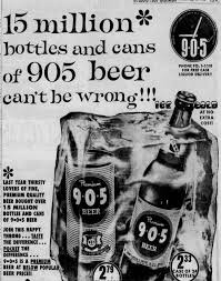 9 0 5 Beer 1963 In 2020 Beer Ad Beer Memorabilia Beer Company