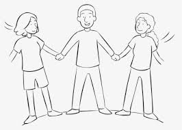 Continuous one line drawing hands woman and man holding together. Silhouette People Png Download People Holding Together Drawing Transparent Png Kindpng