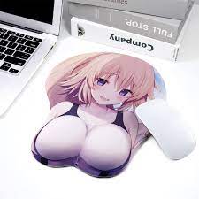 Anime Girl Large Boob Pads with 4 cm Height Silicone Wrist Rest Sexy Breast  Mice mat for Adults Desk Decoration - Walmart.com