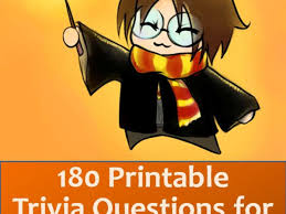 Art trivia for kids · which artist is famous for pop art? 180 Printable Trivia Questions For Harry Potter And The Sorcerer S Stone Hobbylark
