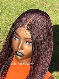 Human Braiding Hair Burgundy