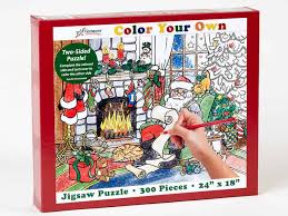 300 piece puzzles for kids. Colour Your Own Christmas Jigsaw Puzzle Great Kids Activity 300 Piece Puzzle