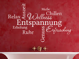 Mobel Wohnen Wandtattoo Badezimmer Spruche Wortwolke Wellness Nr 2 Erholung Entspannung Dekoration