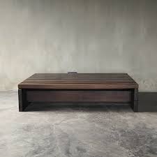 Mid century modern slatted coffee table bench (small). A Solid Wenge Slat Bench Or Coffeetable By Walter Anthonis 70s Furniture Vintage Authentic And So