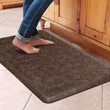 A simple rug can really help amp up the decor in any space. Amazon Com Wiselife Kitchen Mat Cushioned Anti Fatigue Floor Mat 17 3 X28 Thick Non Slip Waterproof Kitchen Rugs And Mats Heavy Duty Pvc Foam Standing Mat For Kitchen Floor Home Office Desk Sink Laundry Brown Kitchen Dining
