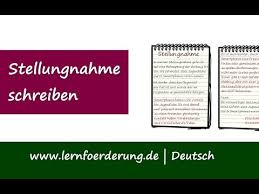 Da eine stellungnahme nicht nur in der oberstufe, sondern auch in vielen späteren die stellungnahme kann darüber hinaus in mehreren formen, wie zum beispiel des leserbriefs, des. Stellungnahme Schreiben Anleitung Und Beispiel Youtube