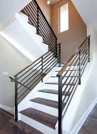 50 Best Painted Stairs Ideas For Your Modern Home Stair Railing Design Handrail Design Modern Stairs