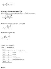 Untuk mengetahui rumus matematisnya, kamu bisa lihat juga ke artikel rumus mean median modus. Rumus Statistika Dan Contoh Soal