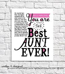 Auntie Birthday Gifts For Aunt From Niece Aunt Gift Best Aunt Ever Print Personalized Aunt Gift From Etsy Aunt Quotes Aunt Gifts Aunt Birthday
