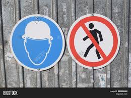 Safety signs are a requirement on construction sites. Safety Signage Image Photo Free Trial Bigstock