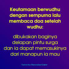 Doa Setelah Wudhu Sesuai Sunnah Rasulullah Saw