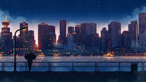 Tons of awesome anime night wallpapers to download for free. 2560x1440 Anime City Lights Night Rain Umbrella Sky 5k 1440p Resolution Hd 4k Wallpapers Images Backgrounds Photos And Pictures