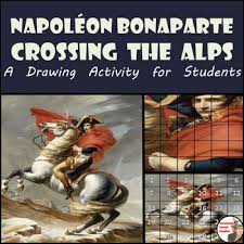 Illustration of a napoleon crossing the alps at the st bernard pass with the french reserve army , spring 1800. Napoleon Bonaparte Recreate Napoleon Crossing The Alps French Revolution