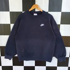 Nike Vintage Nike Swoosh Small Logo Sweatshirt Jumper Faded Grailed