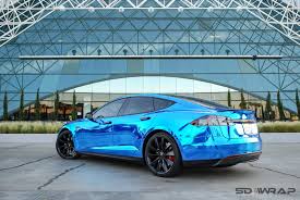 The story, however, dates back more than fifteen years designing, printing and installing vehicle wraps in southern california. Sd Wrap Blue Chrome Works Brilliantly On The Tesla Model Facebook