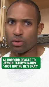 Al Horford gives his initial reaction to Tatum's scary injury in Game 4 💚 