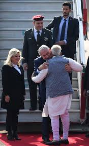 In Pics With Hug And Handshake Pm Modi Welcomes Benjamin Netanyahu At Airport Ist stands for india standard time. in pics with hug and handshake pm modi welcomes benjamin netanyahu at airport