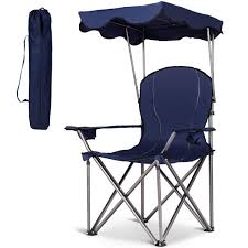 Portable Folding Beach Canopy Chair With Cup Holders Folding Beach Chair Portable Canopy Beach Chair With Canopy