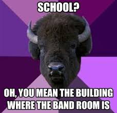 Breakn A Sweat Too Cool To Care Clockwork Gamma Marching Band Problems Band Jokes Band Humor