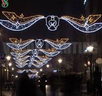 Outdoor Christmas Festive Holiday 2D LED Across Street Decoration Motif Lights