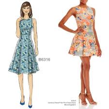 Misses Sleeveless Fit And Flare Dresses Fit N Flare Dress Sewing Dresses Dress Patterns