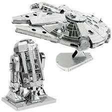 Metal Earth 3d Model Kits Star Wars Set Of 2 Millennium Falcon R2d2 Click Image To Review More Details N Metal Earth Star Wars Set Millennium Falcon Model