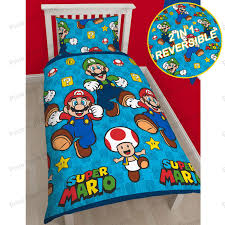 I used to have a mario kart bed set but it got destroyed t^t. Official Nintendo Super Mario Bedding Duvet Cover Set Single Double Blanket Ebay