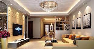 Lights that are close to the ceiling are great for rooms with low ceilings! 70 Modern False Ceilings With Cove Lighting Design For Living Room