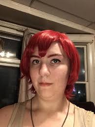 Cheerleader outfit and hairstyle purchase