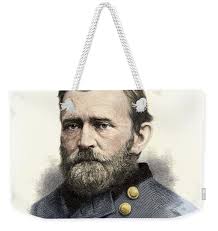 Portrait Of General Nordist Ulysses Simpson Grant (1822-1885) Kids T-Shirt  by American School