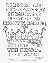 There are tons of great resources for free printable color pages online. Coloring Pages For Kids By Mr Adron Blessed Are The Persecuted Matthew 5 10 Free Printable Coloring Page