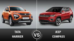 Tata Harrier Vs Jeep Compass Comparison Design Specs