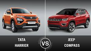 Tata Harrier Vs Jeep Compass Comparison Design Specs