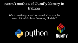 L1 norm of a vector is also known as the manhattan distance or taxicab norm. Norm Method Of Numpy Library In Python