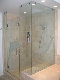 Custom Frameless Shower Door Floor To Ceiling 3 8 Tempered Glass And Clips To Get The Nice Clean Framele Frameless Shower Doors Glass Installation Image Glass