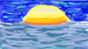 Start by lightly drawing a line in the middle of the watercolor paper. Watercolor Ocean Sunset By Tsururuu On Deviantart