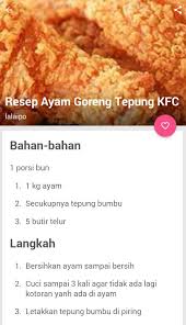Membuat telor dadar goreng tepung renyah krispi resep sangat mudah dibuat, hanya dengan telor,tepung bumbu,dan garam. Resep Ayam Goreng Tepung Para Android Apk Baixar