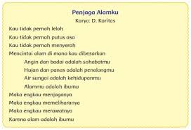 Mengkonsumsi makanan sehat dipilih banyak orang untuk membuat tubuh mereka terhindar dari penyakit. Kunci Jawaban Tema 6 Kelas 4 Sd Mi Halaman 115 Berkisah Tentang Apakah Puisi Penjaga Alamku Tribunnewsmaker Com