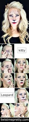 kitty cat or leopard makeup tutorial