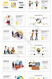 40 Page Yellow Cartoon Character Information Visualization