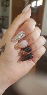 I M A Nail Biter Self Consciencness Made Me Teach Myself How To Do Acrylic I Think After 15 Years These Are My Favorite Ever Nails Here at kiara sky and glam and glits our goal is to educate and inspire!