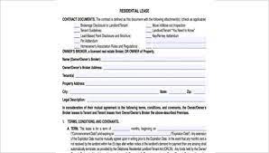 A letter of intent is a document that will form the basis of the final lease agreement between a landlord and a tenant. Free 9 Sample Residential Lease Agreement Forms In Pdf Ms Word