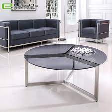 Glass top insets to create. China Small Rond Glass Coffee Table With Three Metal Legs Photos Pictures Made In China Com