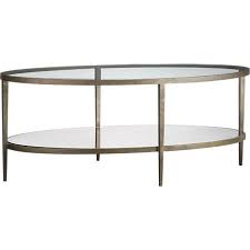Love This One Perfect For A Nice Rug To Show Through Clairemont Coffee Table In Side C Coffee Table Crate And Barrel Oval Coffee Tables Metal Coffee Table