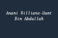 The commission concluded that malaya was not ready to have a university, and that a university college would be more suitable. Amani Williams Hunt Bin Abdullah Peguam In Ipoh