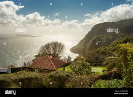 Portugal, Azores, Sao Miguel, Barbecue area at the coast in Nordeste Stock  Photo - Alamy