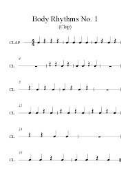 reading rhythms clapping quarter notes and rests for