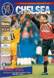 Scoreboard website , blank dollar bill template, projector screen png clipart. Chelsea 1 Aston Villa 1 In Sept 1996 At Stamford Bridge Programme Cover For The Premier League Score Draw Premier League Scores Aston Villa Stamford Bridge