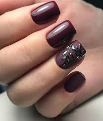 36 Pretty Trending Fall Nails With Images Fall Gel Nails Trendy Nails Burgundy Nails