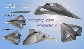 Bird Of Prey Stealth Plane Da 43 Bird Of Prey Ii Fighter Jets Aircraft Design Fighter Planes